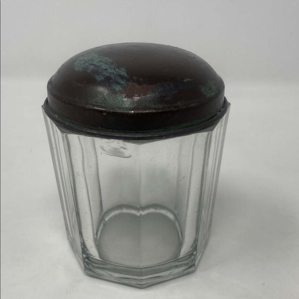 Vintage glass tobacco/cigar humidor jar